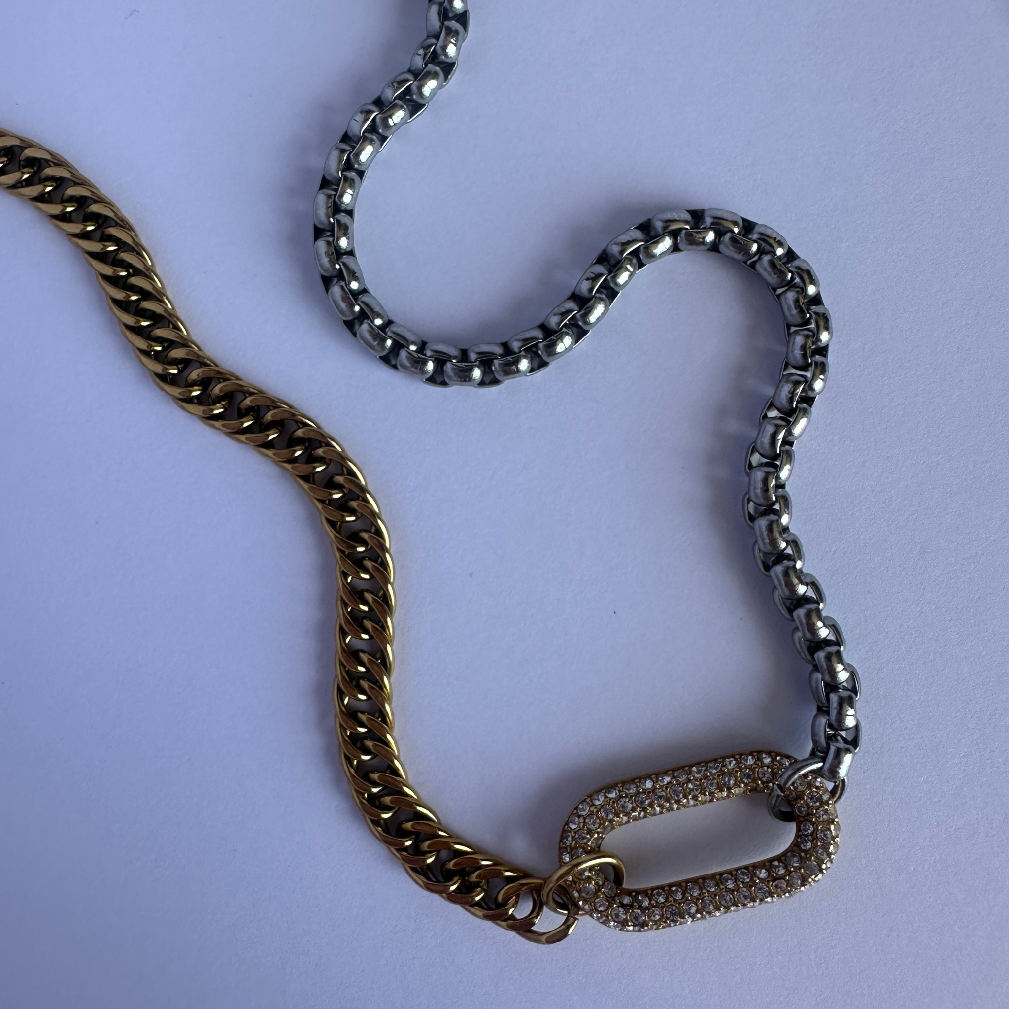 Spliced two-tone Necklace