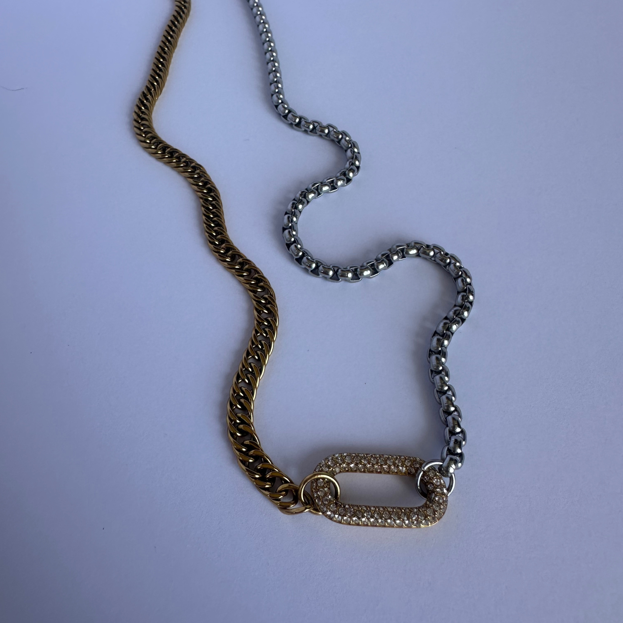 Spliced two-tone Necklace